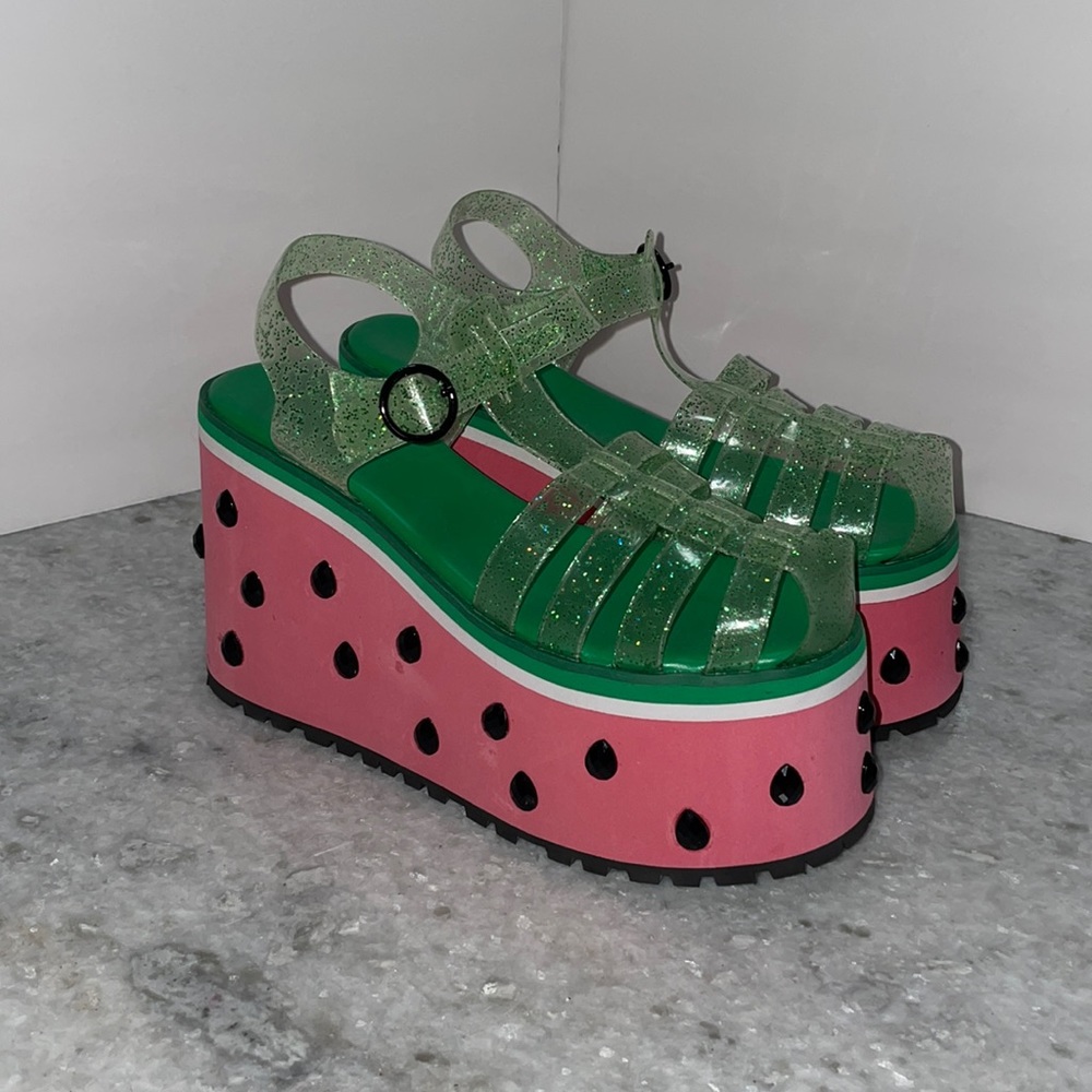 SOLD Dollskill Sugar Thrillz One In A Melon Platform Sandals